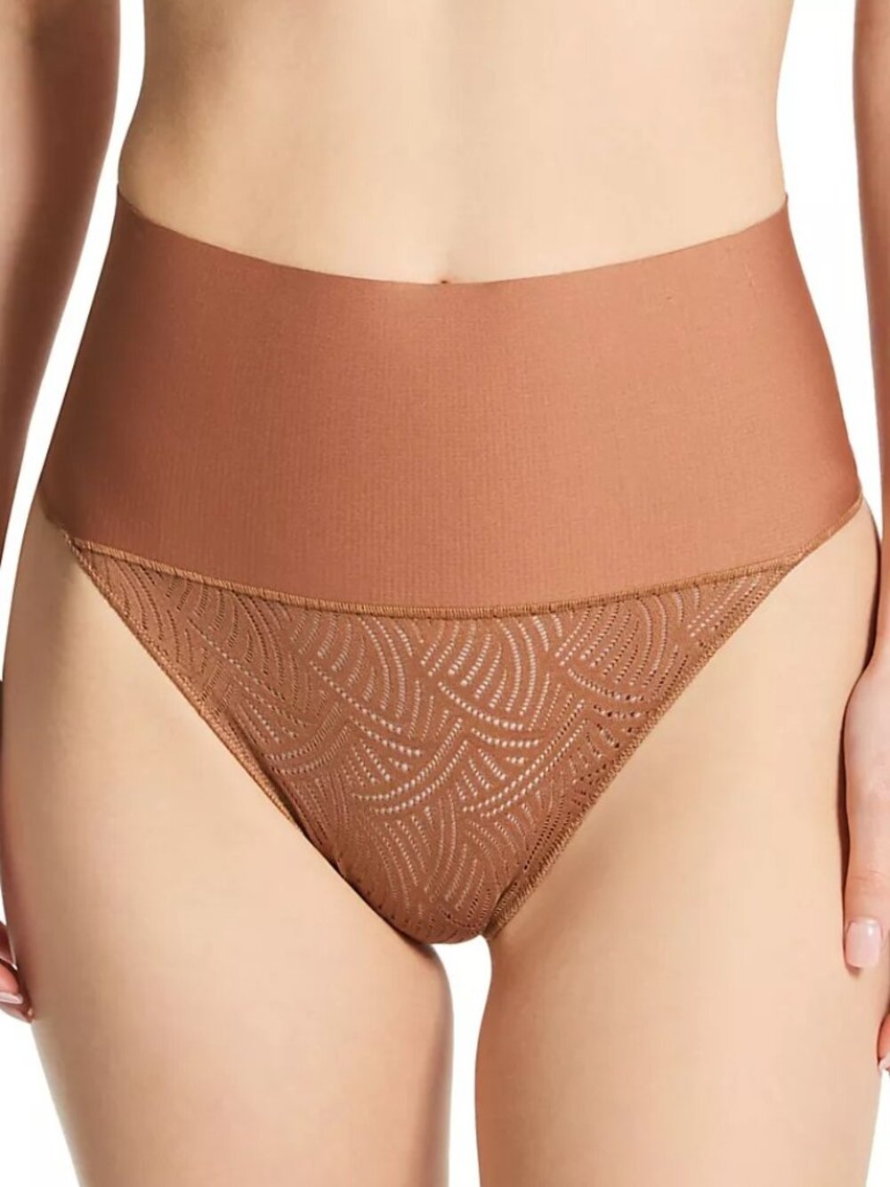 #2046 Maidenform Women's Tame Your Tummy Lace Thong
